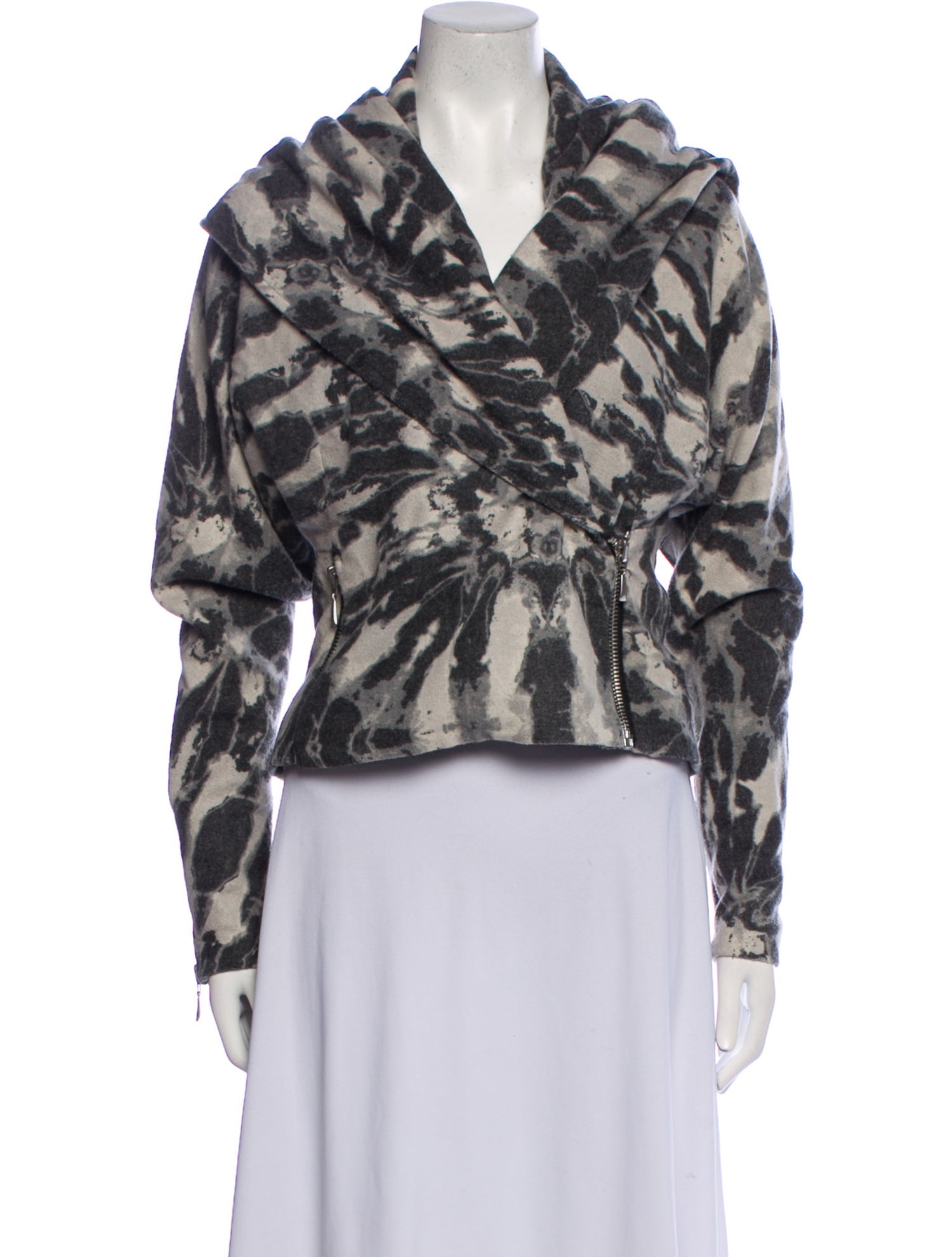 Mara Hoffman Virgin Wool Printed Jacket