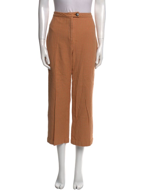 Mara Hoffman Houndstooth Print Wide Leg Pants