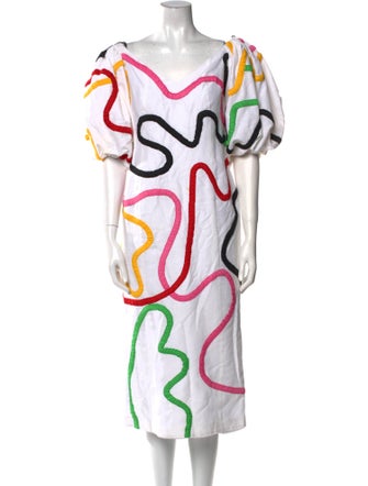 Mara Hoffman Linen Midi Length Dress