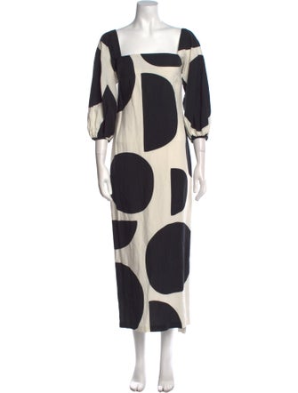 Mara Hoffman Polka Dot Print Long Dress