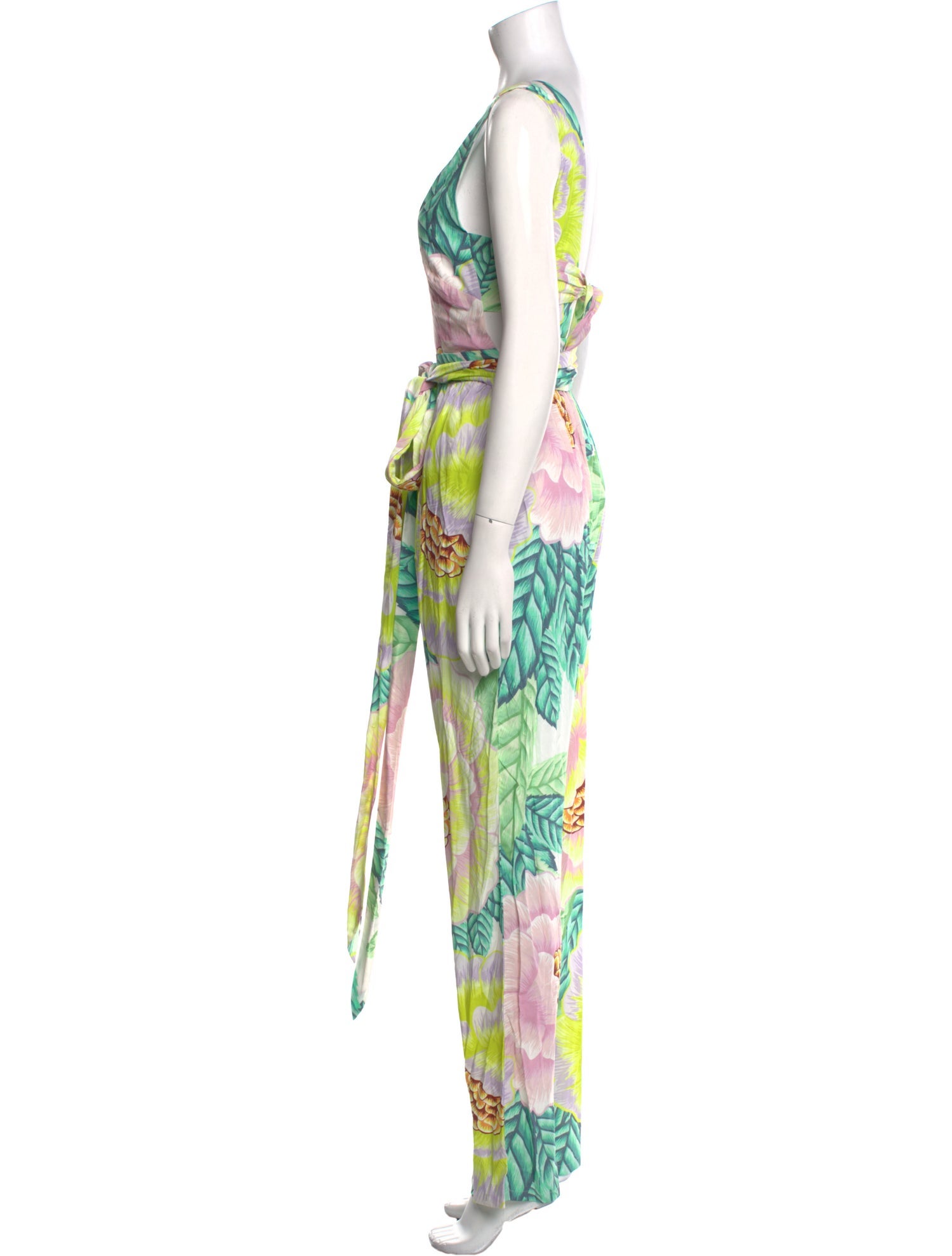 Mara Hoffman Floral Print Square Neckline Jumpsuit w/ Tags