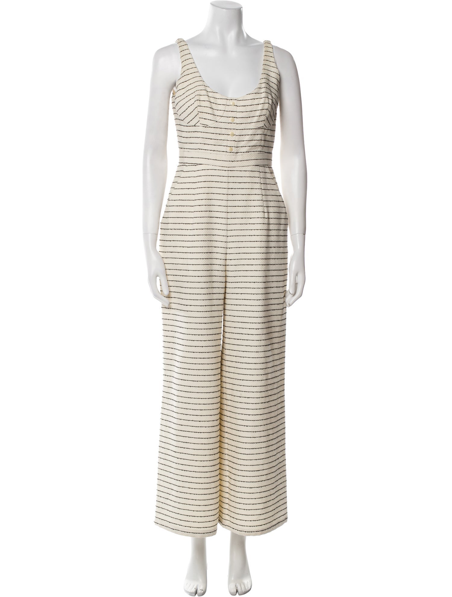 Mara Hoffman Striped Scoop Neck Jumpsuit