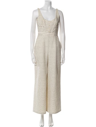 Mara Hoffman Striped Scoop Neck Jumpsuit