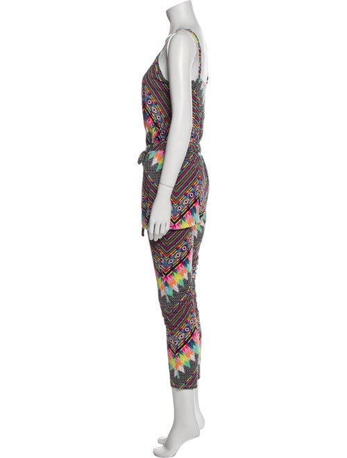 Mara Hoffman Printed V-Neck Jumpsuit