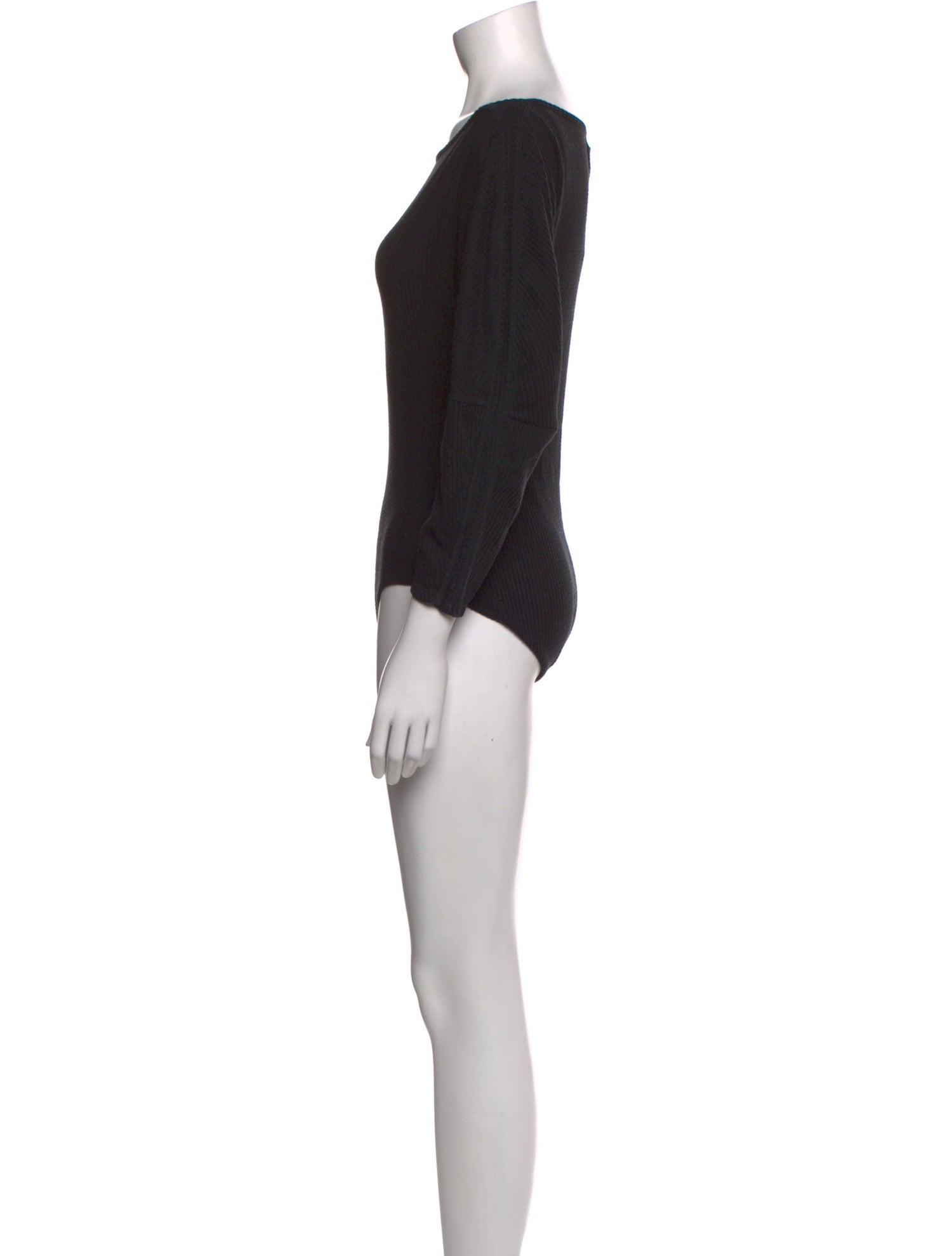 Mara Hoffman Scoop Neck Long Sleeve Bodysuit