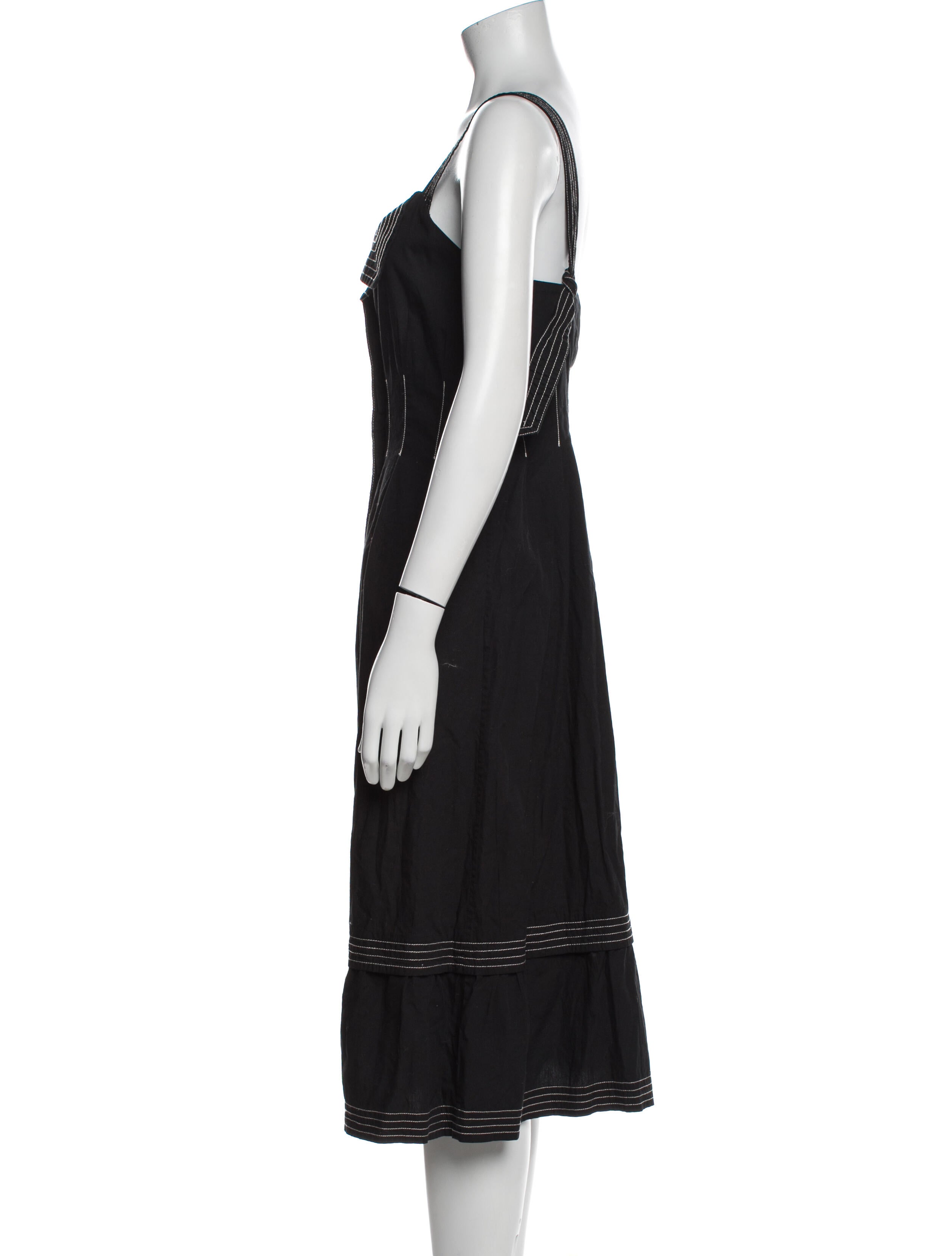 Hofmann Copenhagen V-Neck Midi Length Dress
