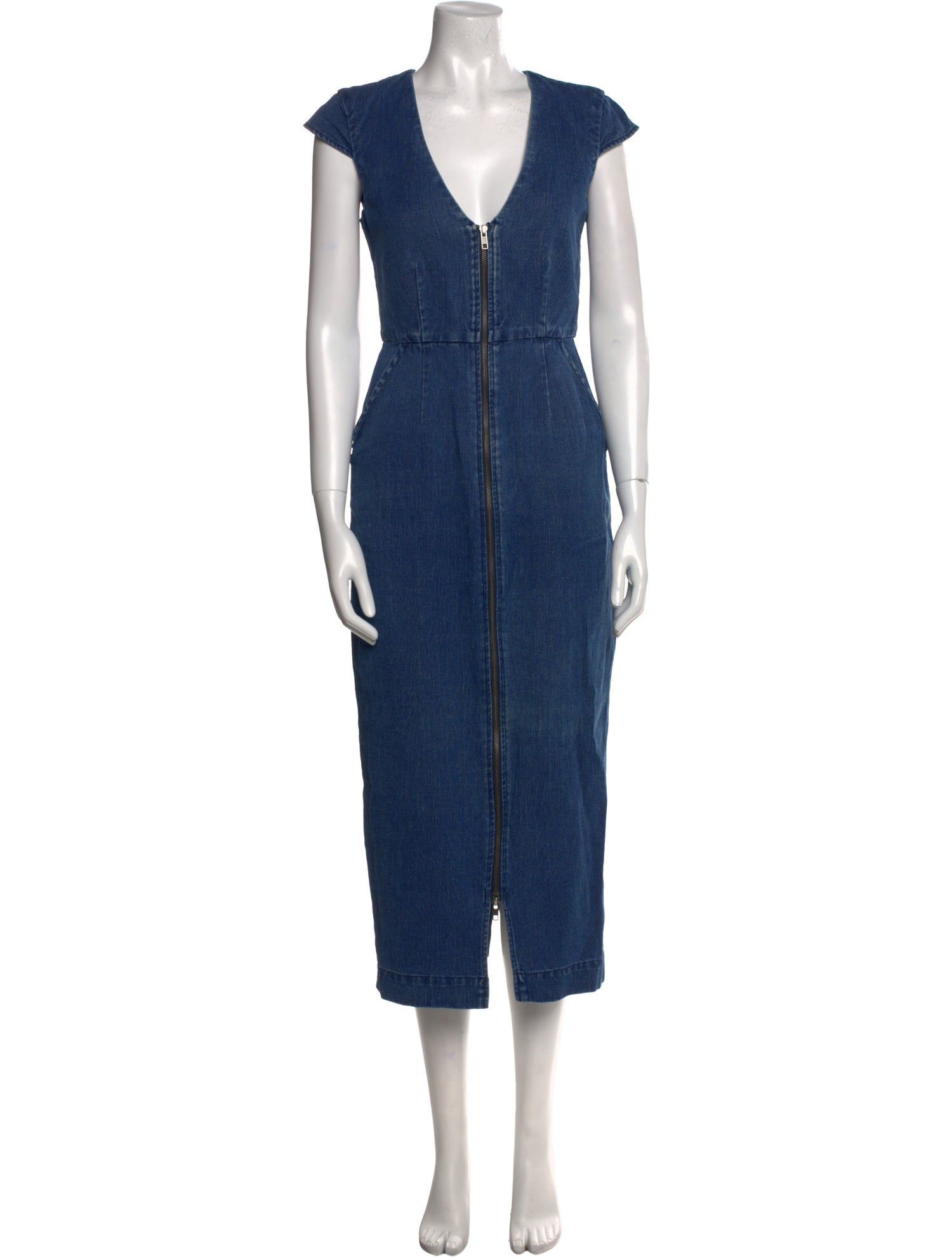 Mara Hoffman V-Neck Long Dress