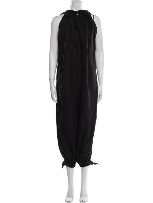 Mara Hoffman Linen Bateau Neckline Jumpsuit