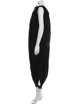 Mara Hoffman Linen Bateau Neckline Jumpsuit