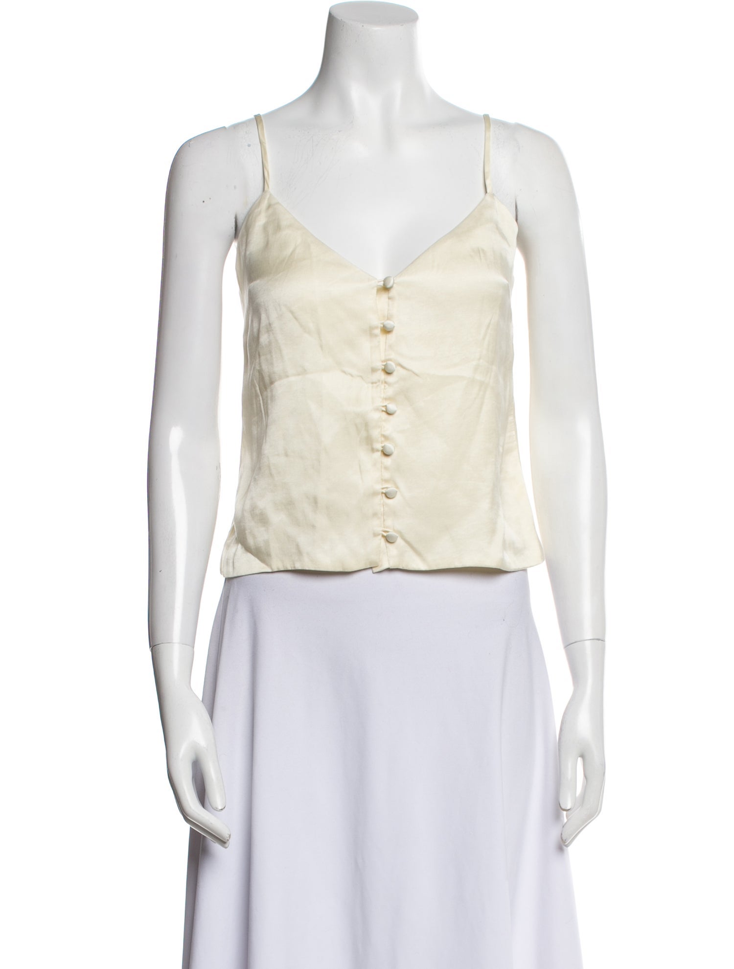 Mara Hoffman V-Neck Sleeveless Crop Top