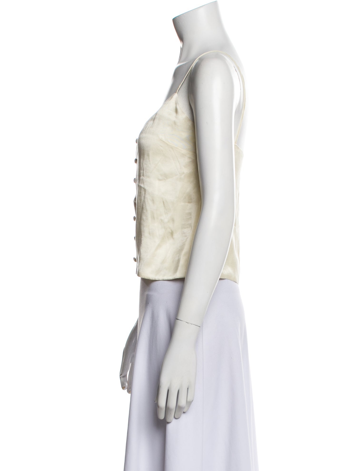 Mara Hoffman V-Neck Sleeveless Crop Top