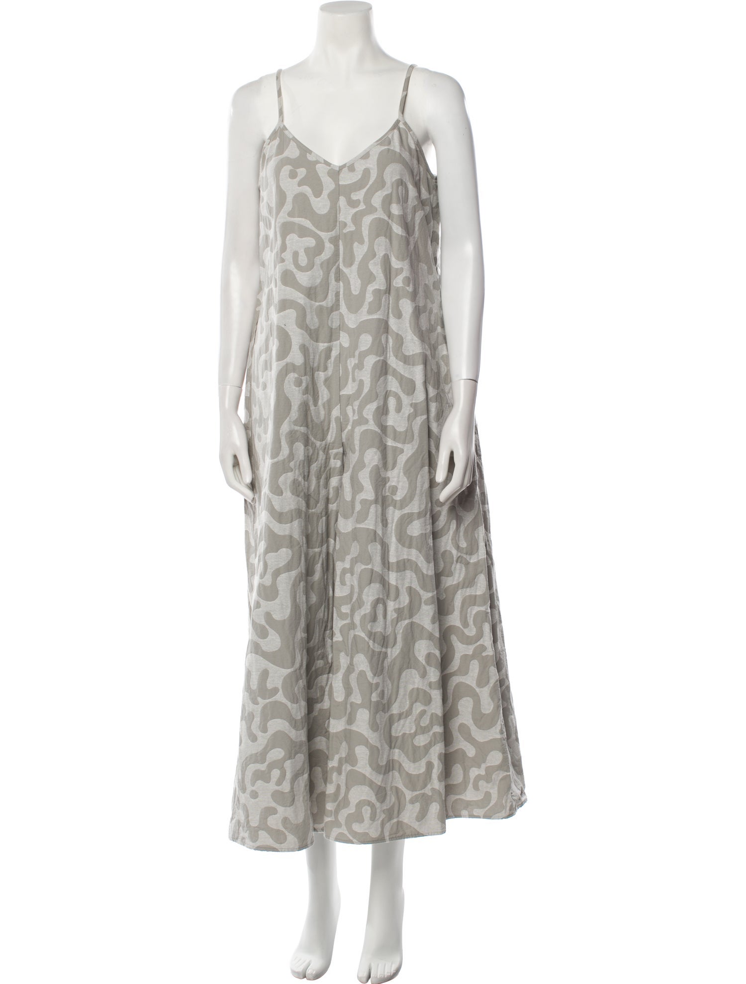 Mara Hoffman Printed V-Neck Jumpsuit