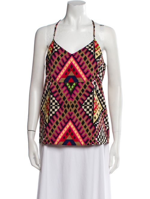 Mara Hoffman Printed V-Neck Top