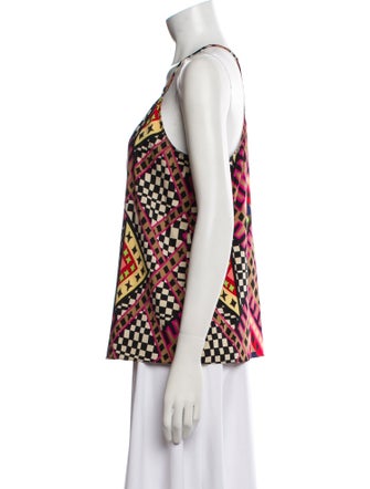 Mara Hoffman Printed V-Neck Top