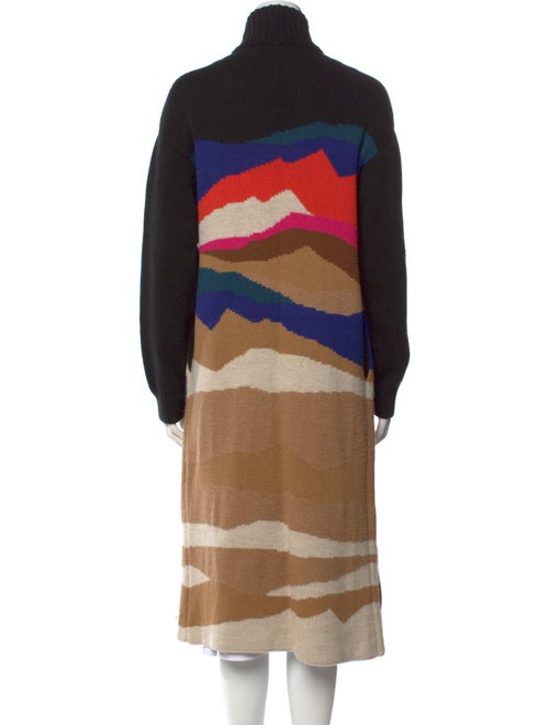 Mara Hoffman Colorblock Pattern Open Front Sweater