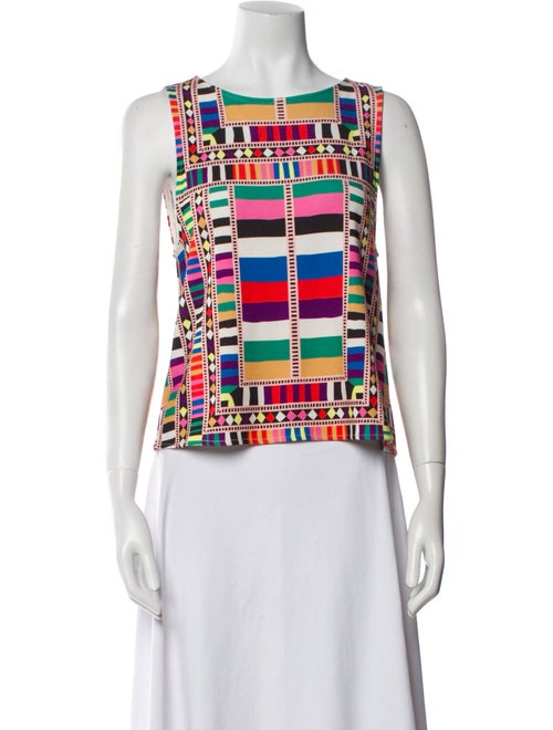 Mara Hoffman Printed Square Neckline Crop Top