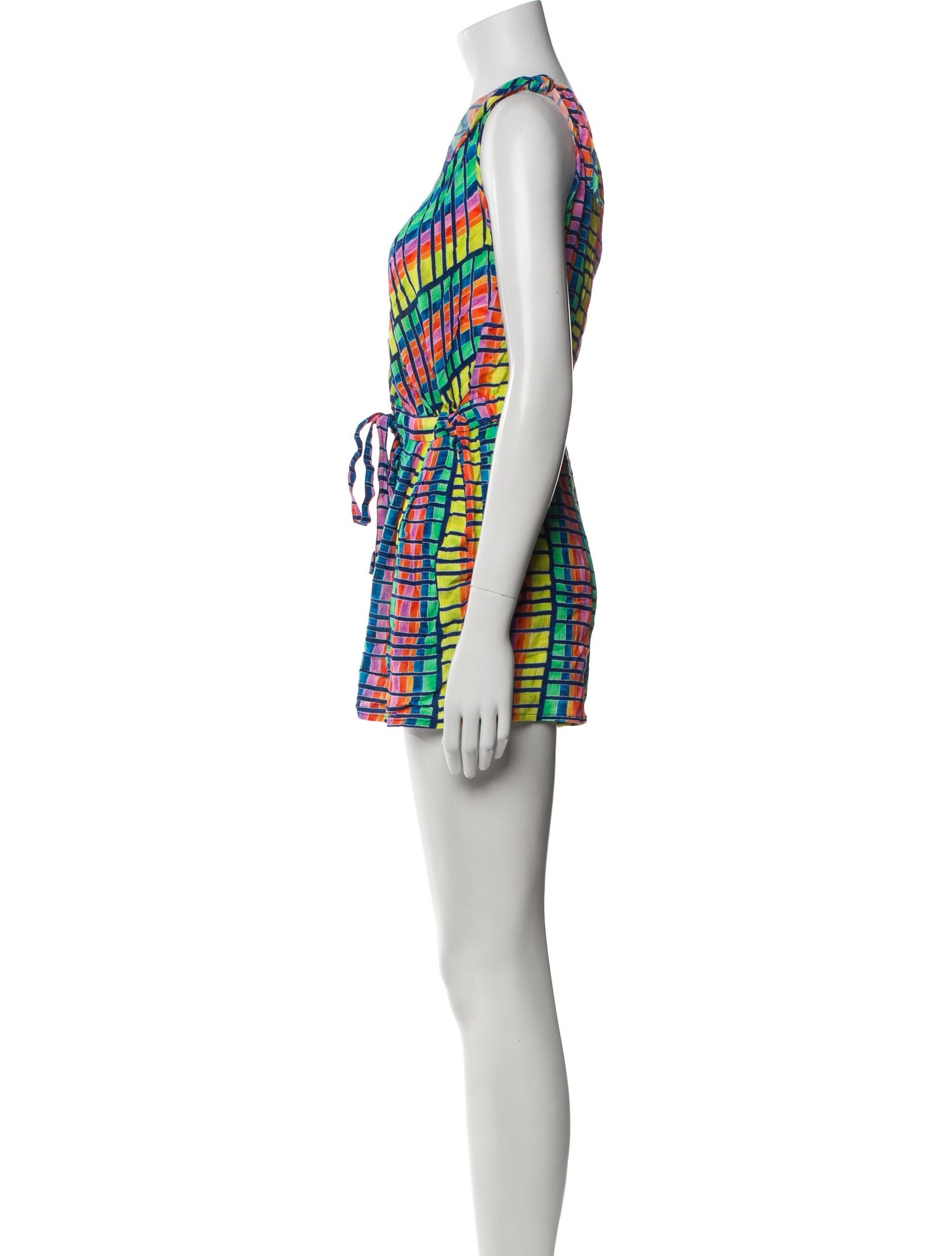 Mara Hoffman Printed V-Neck Romper