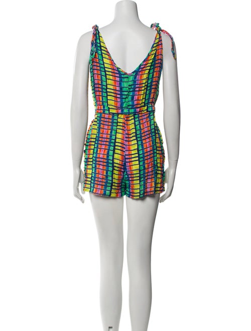 Mara Hoffman Printed V-Neck Romper