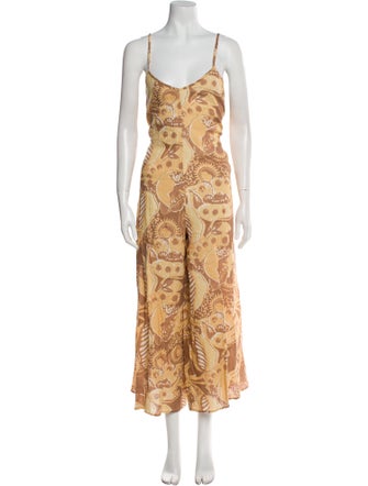 Mara Hoffman Linen Printed Jumpsuit