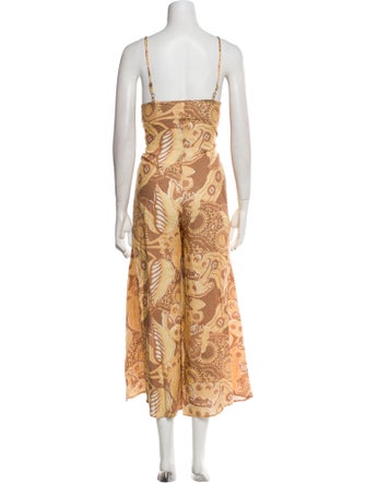 Mara Hoffman Linen Printed Jumpsuit