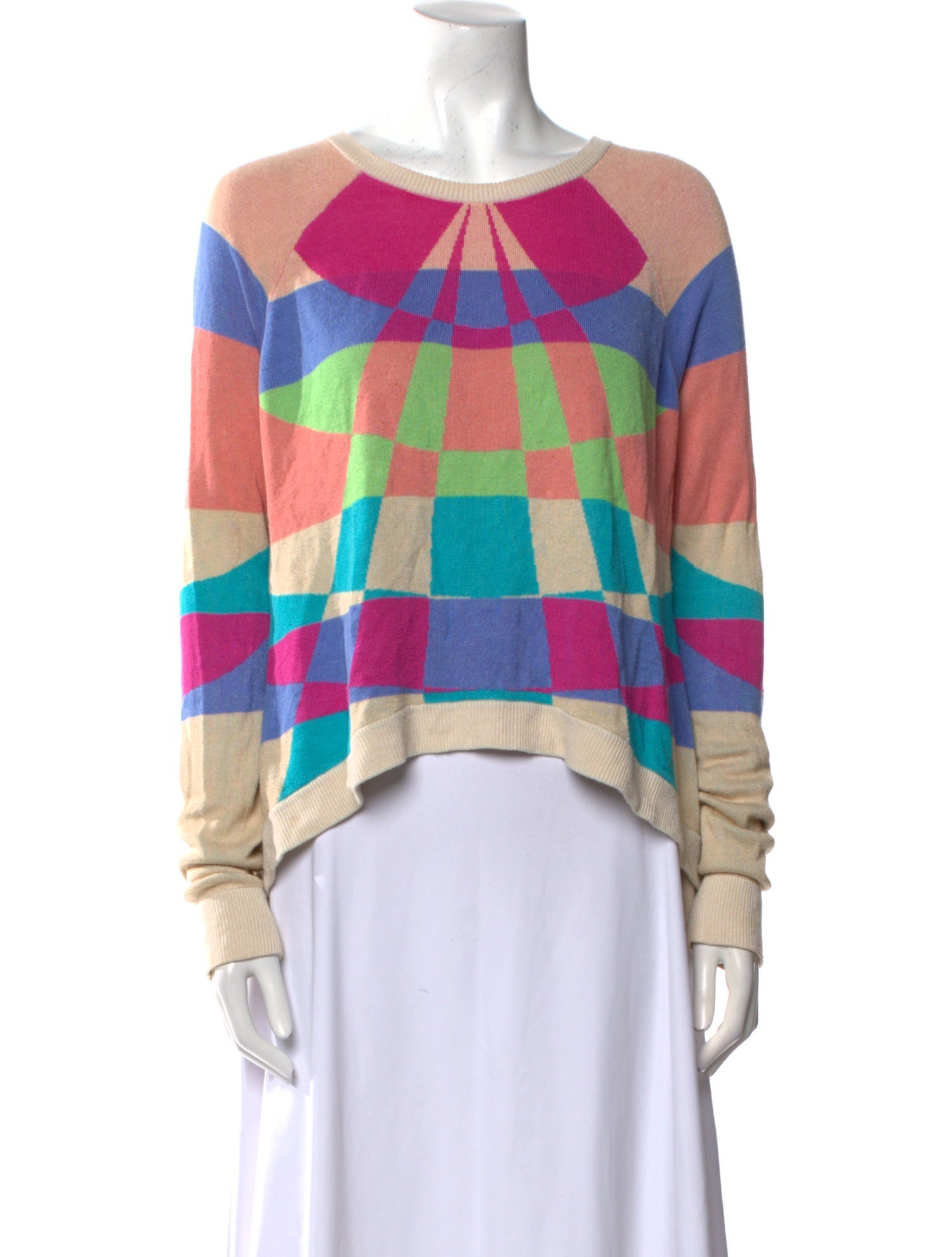 Mara Hoffman Printed Scoop Neck Sweater