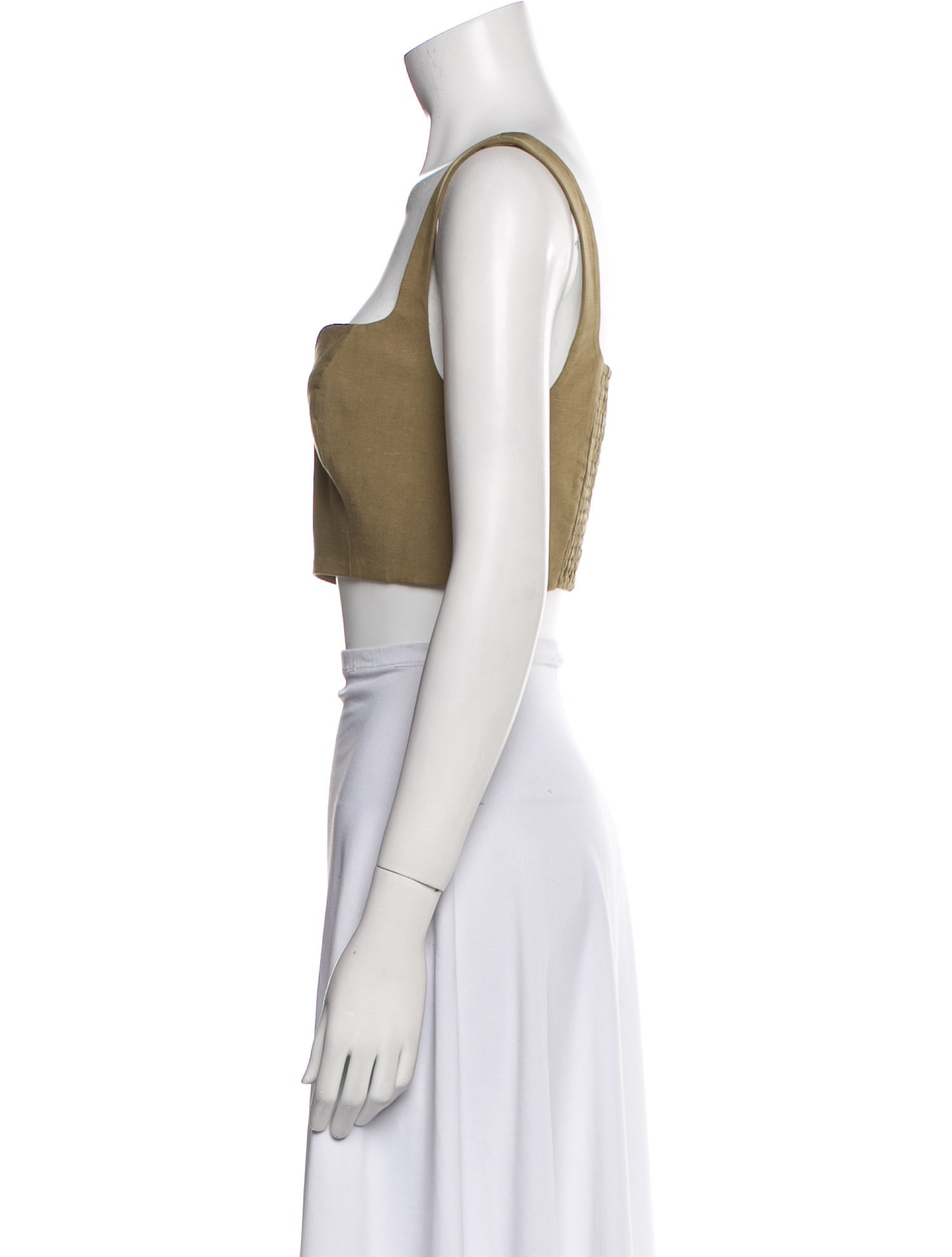 Mara Hoffman Square Neckline Sleeveless Crop Top