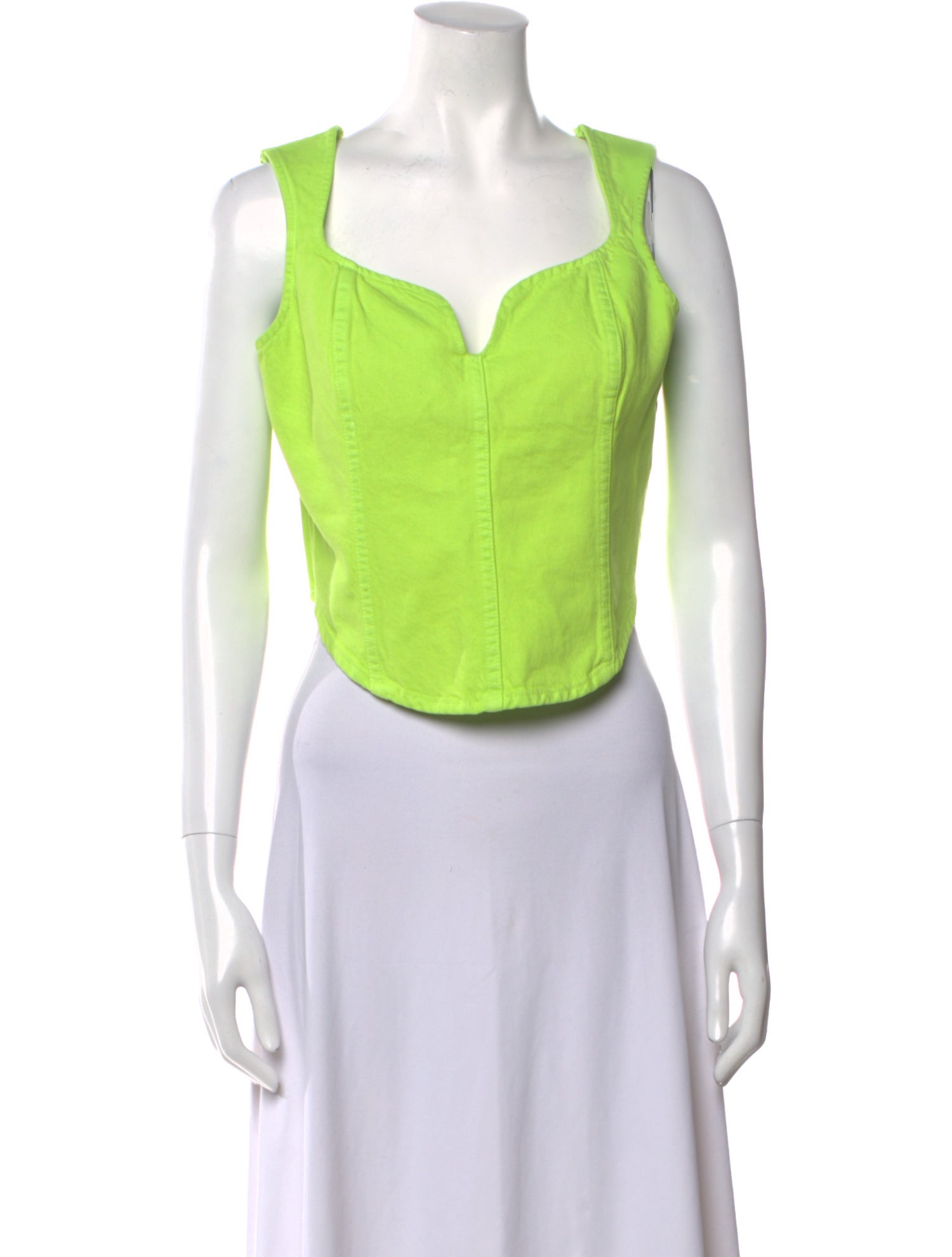 Mara Hoffman V-Neck Sleeveless Crop Top