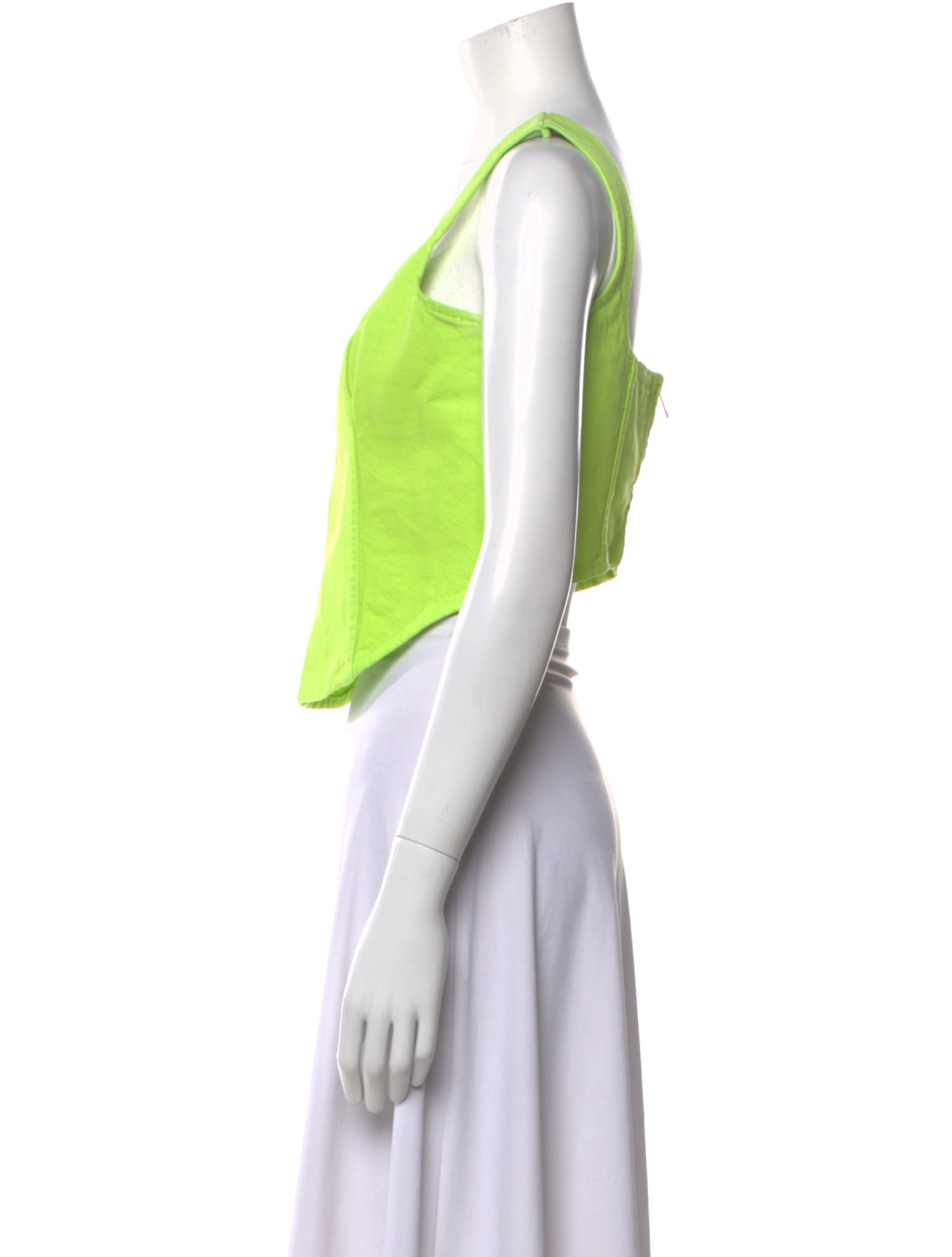 Mara Hoffman V-Neck Sleeveless Crop Top