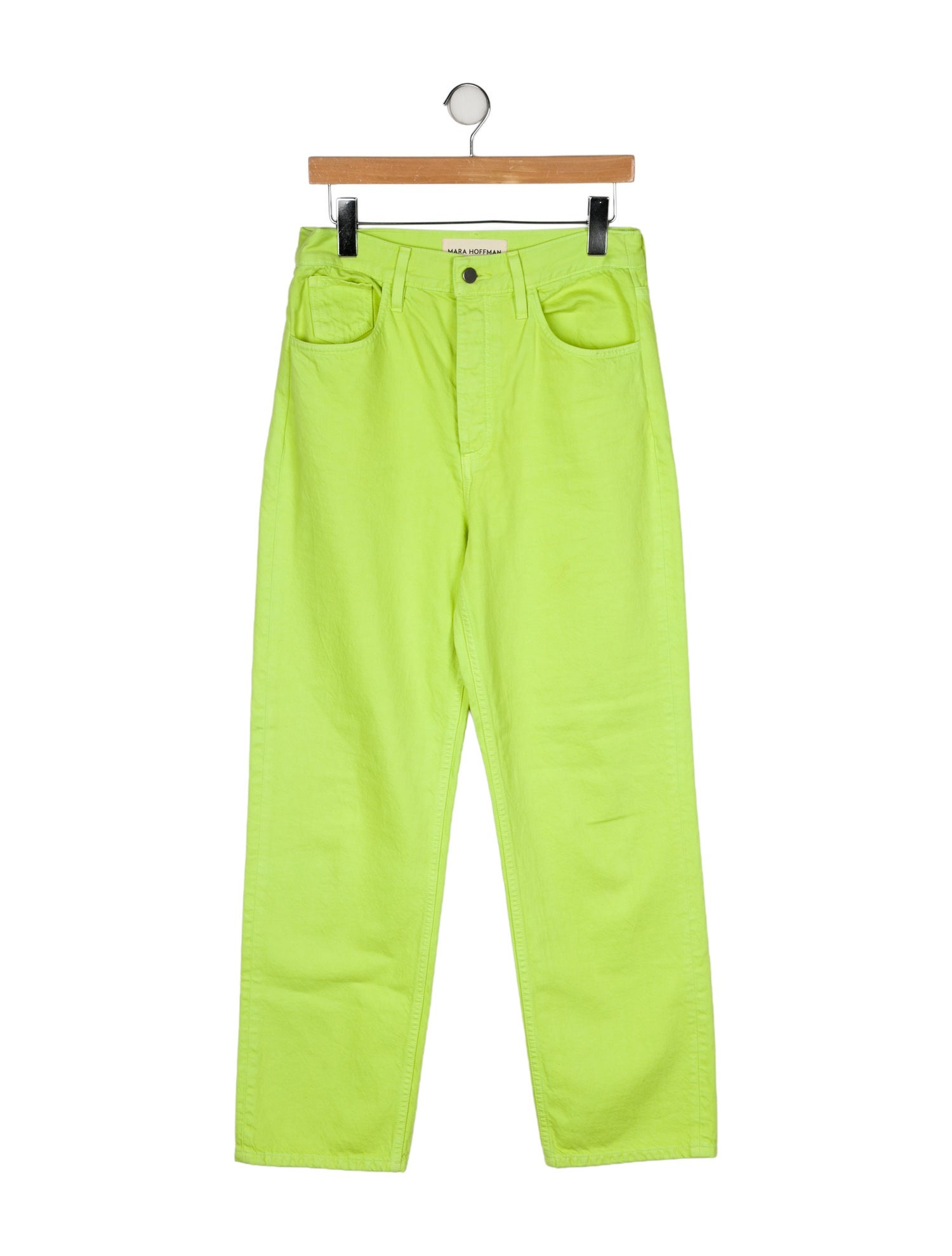 Mara Hoffman High-Rise Straight Leg Jeans