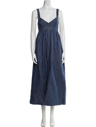 Mara Hoffman V-Neck Long Dress