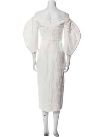 Mara Hoffman Off-The-Shoulder Midi Length Dress
