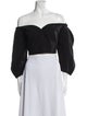 Mara Hoffman Off-The-Shoulder Long Sleeve Crop Top