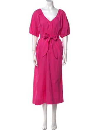 Mara Hoffman V-Neck Long Dress