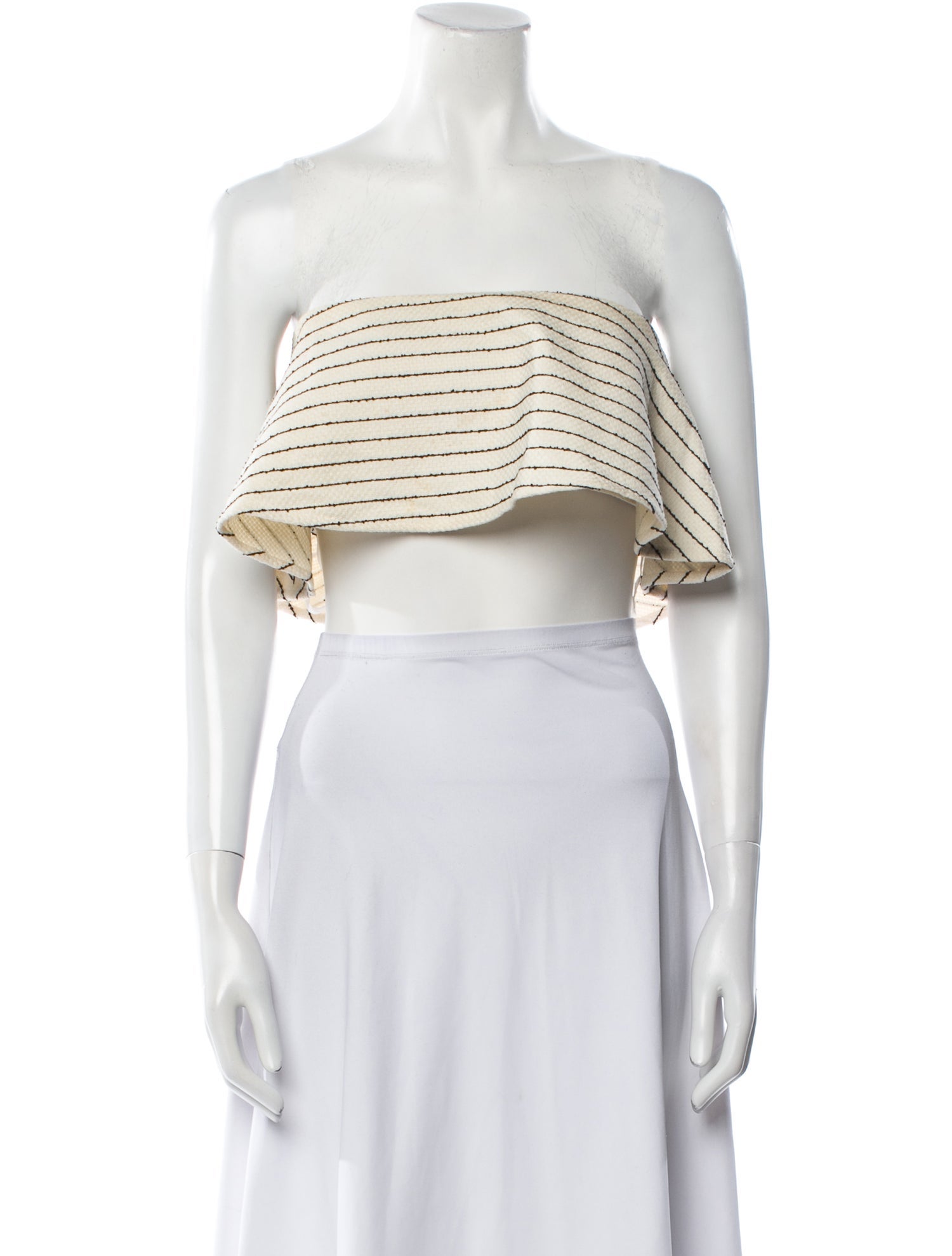 Mara Hoffman Striped Strapless Crop Top