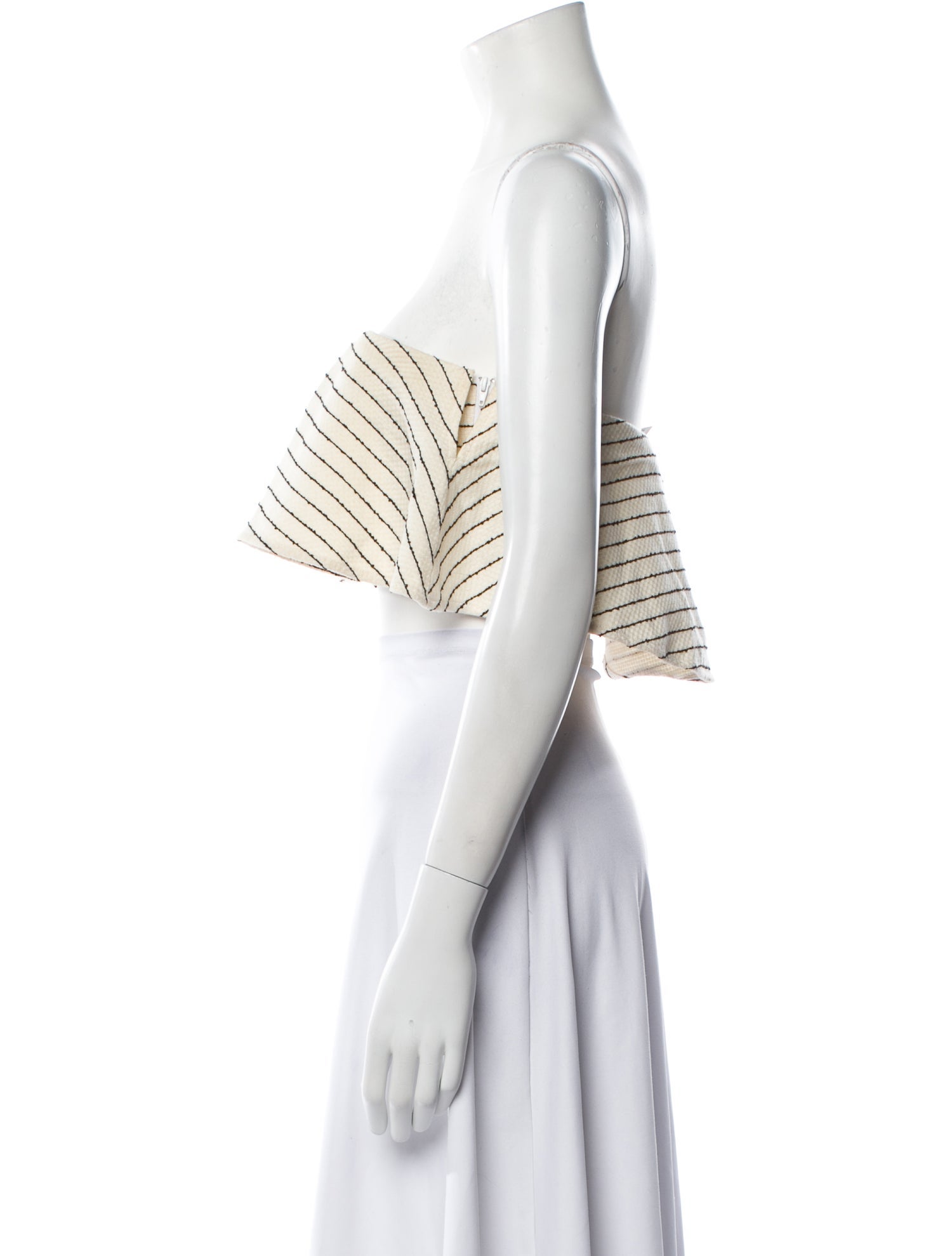 Mara Hoffman Striped Strapless Crop Top