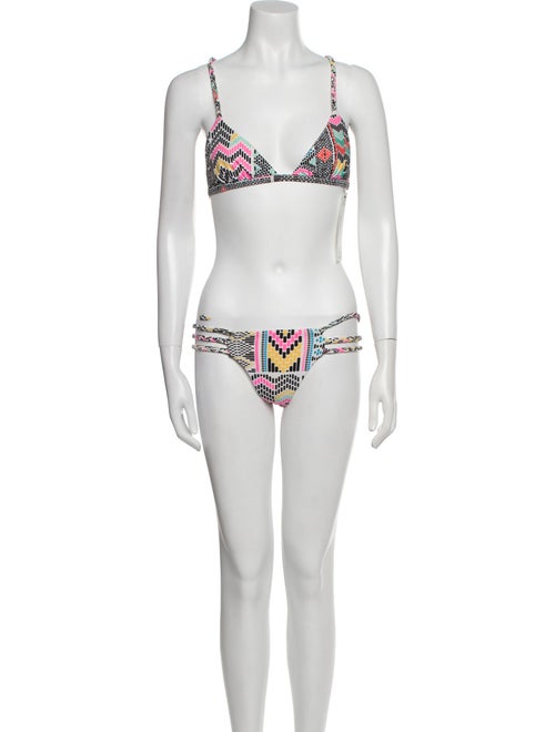 Mara Hoffman Printed Cutout Accent Bikini