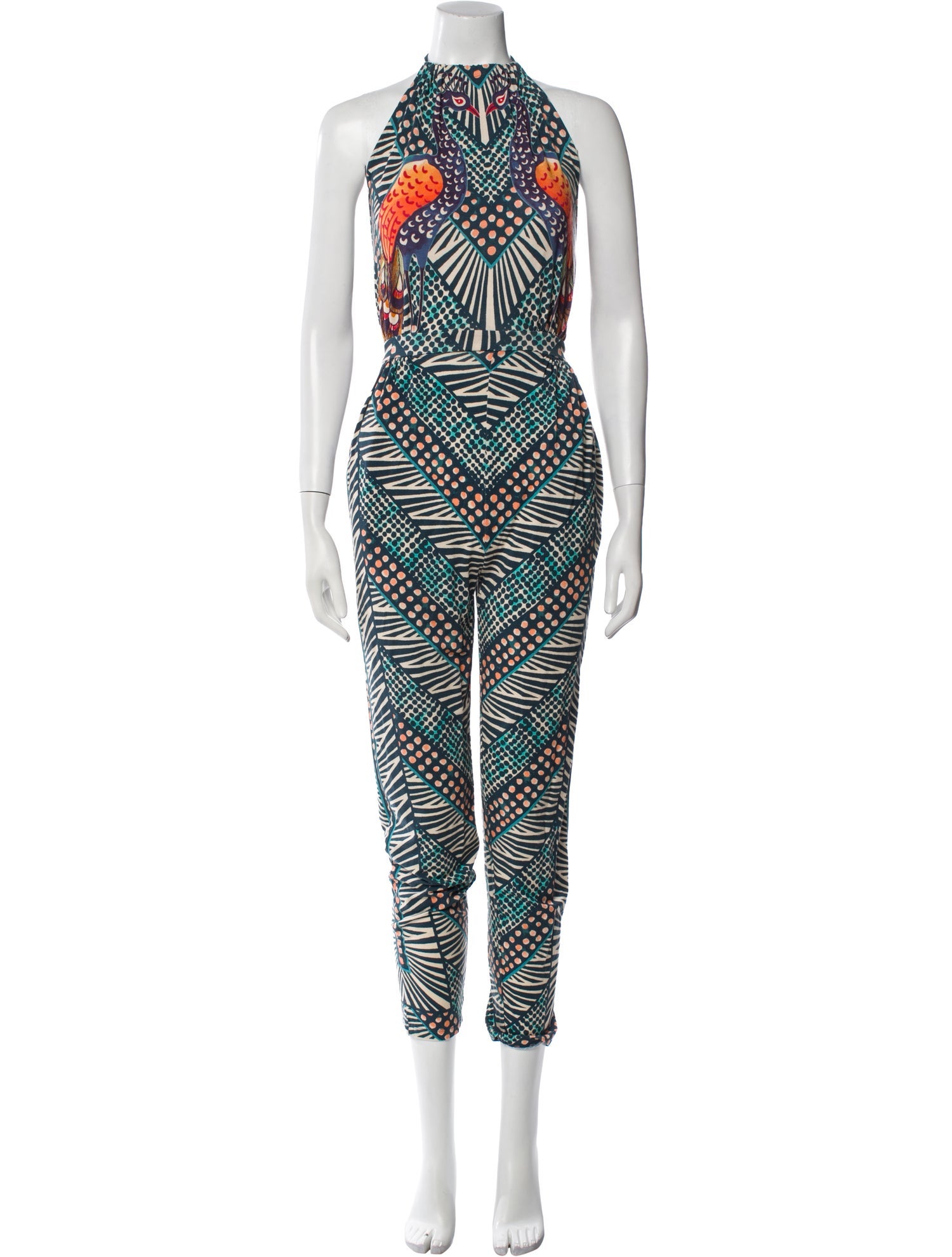 Mara Hoffman Printed Halterneck Jumpsuit