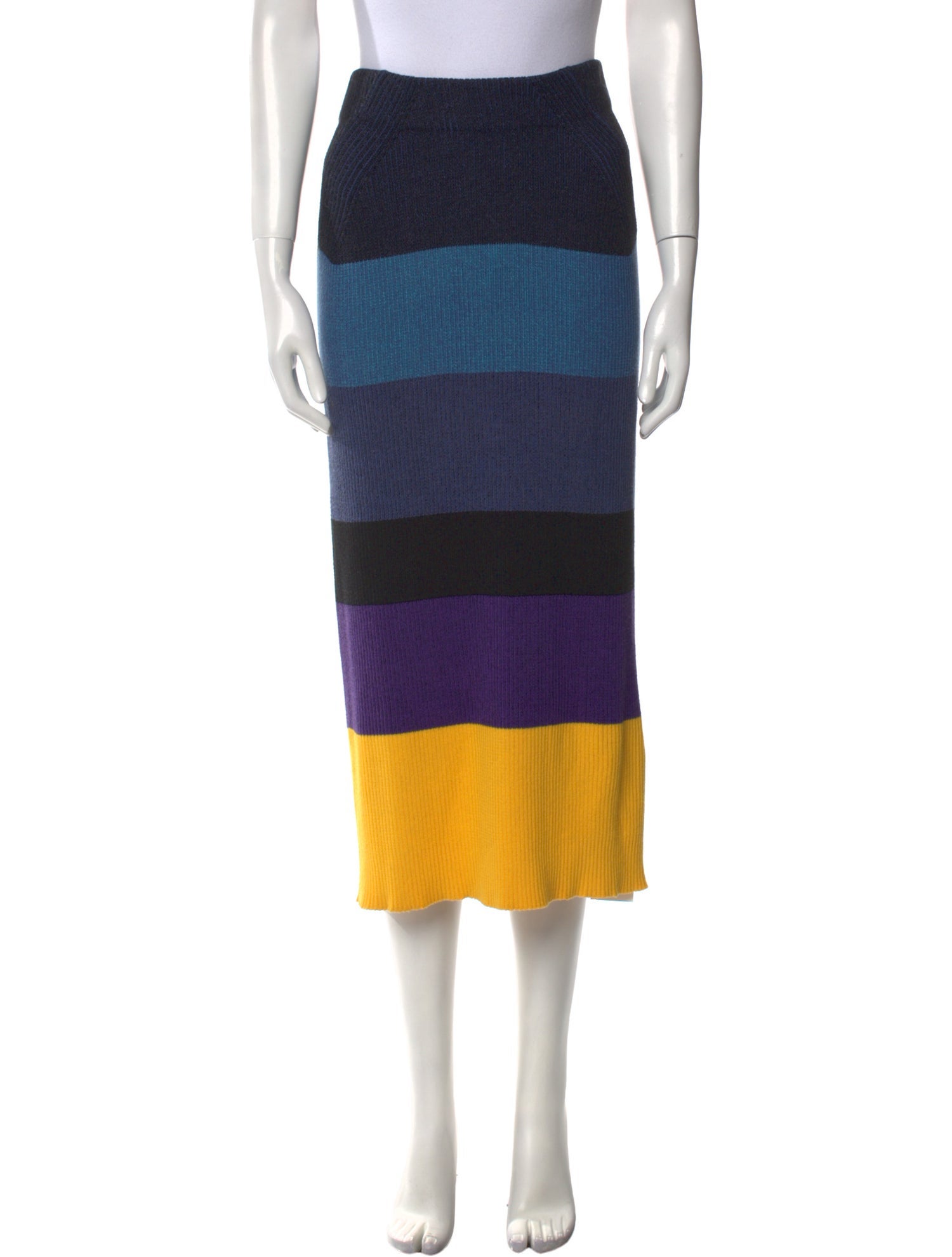 Mara Hoffman Striped Midi Length Skirt