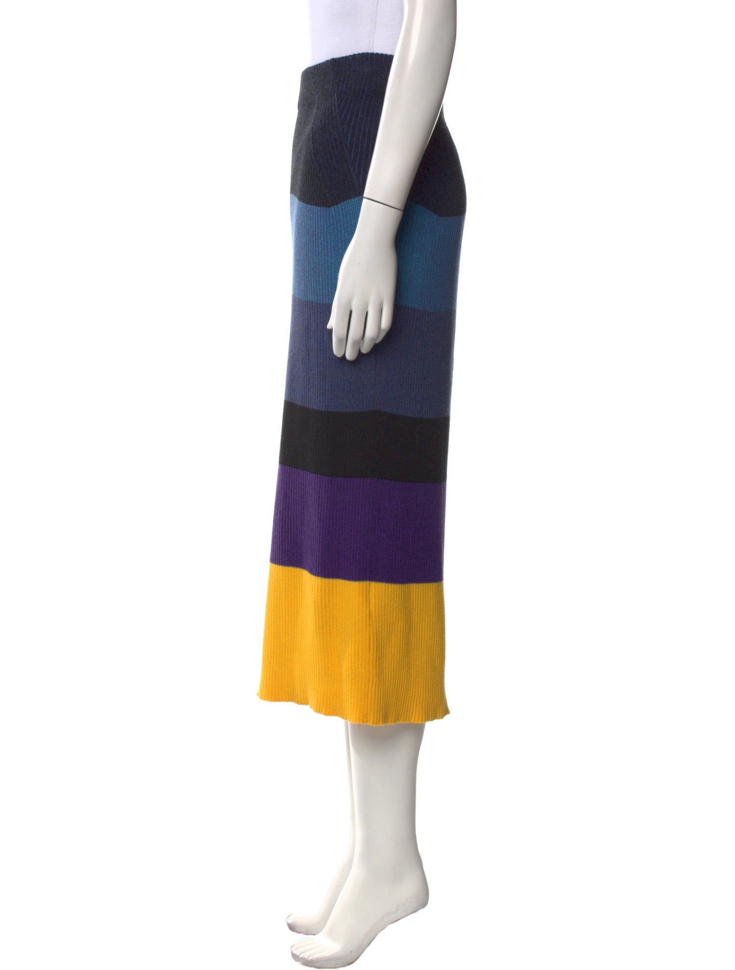 Mara Hoffman Striped Midi Length Skirt