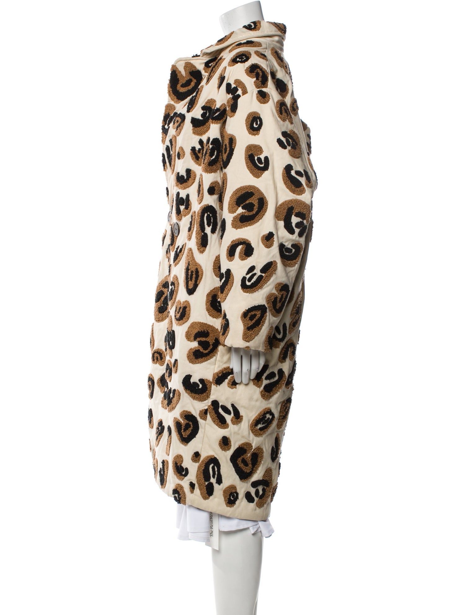 Mara Hoffman Animal Print Faux Fur Coat