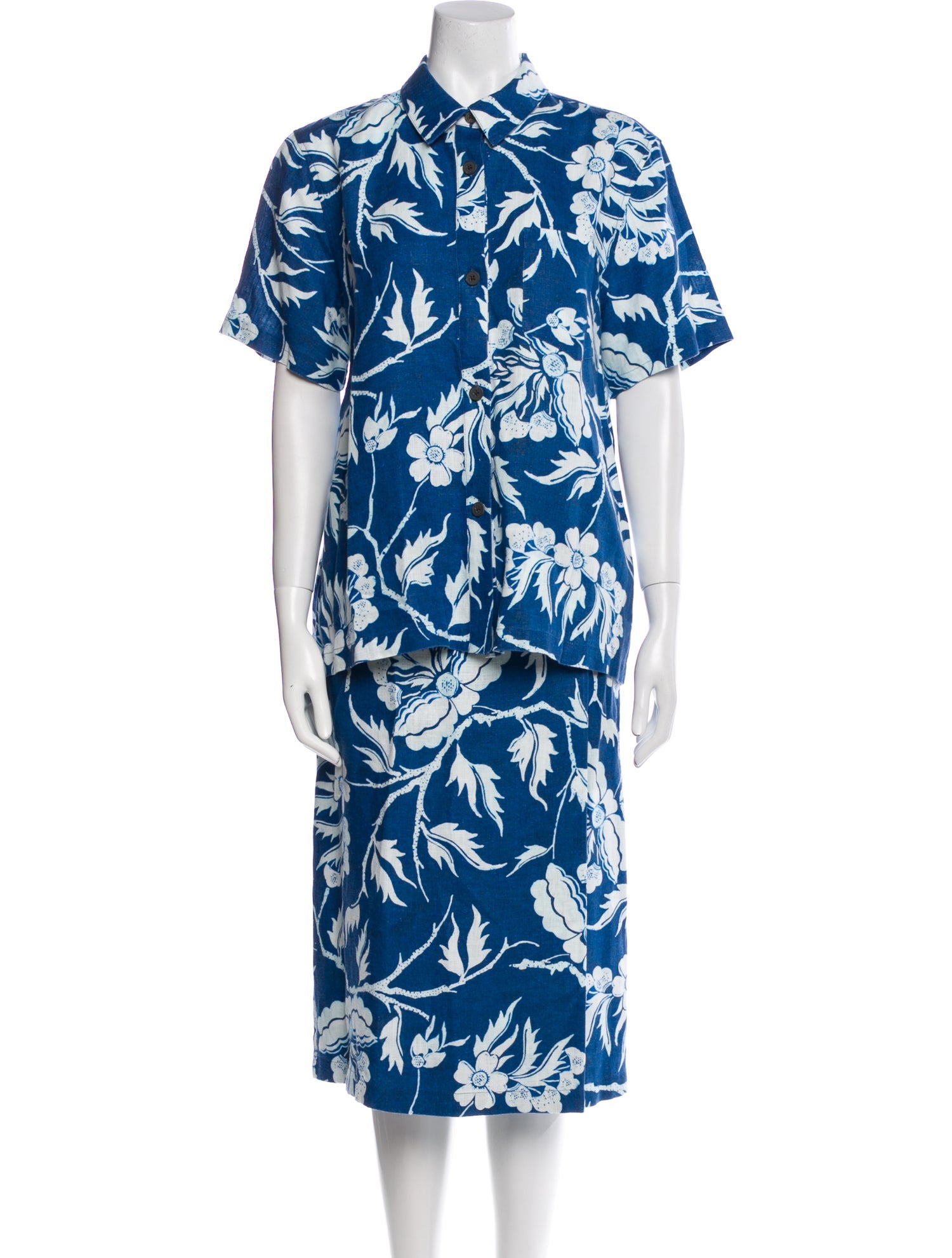 Mara Hoffman Hemp Floral Print Skirt Set