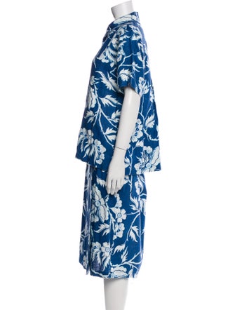 Mara Hoffman Hemp Floral Print Skirt Set
