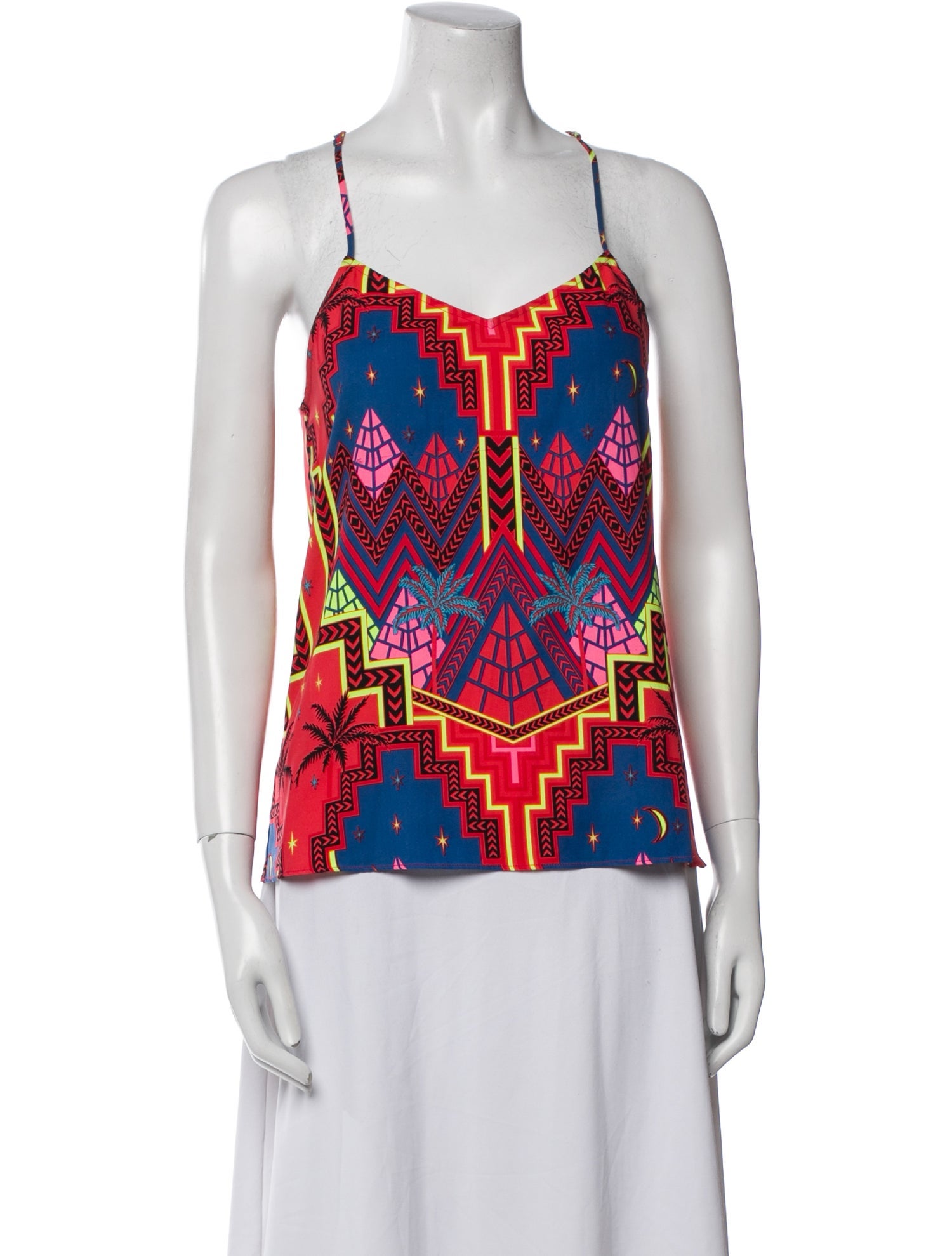 Mara Hoffman Printed Square Neckline Top