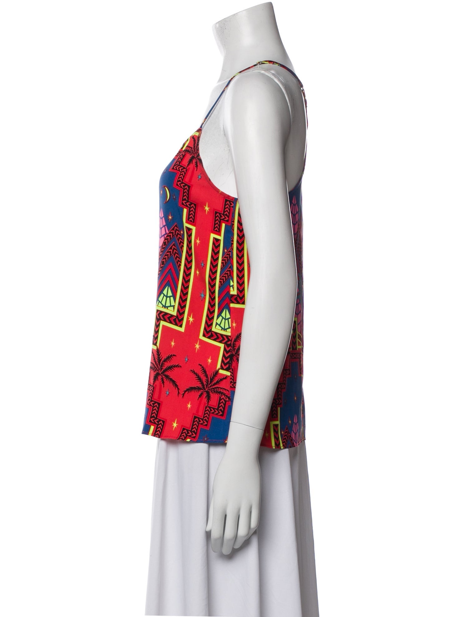 Mara Hoffman Printed Square Neckline Top