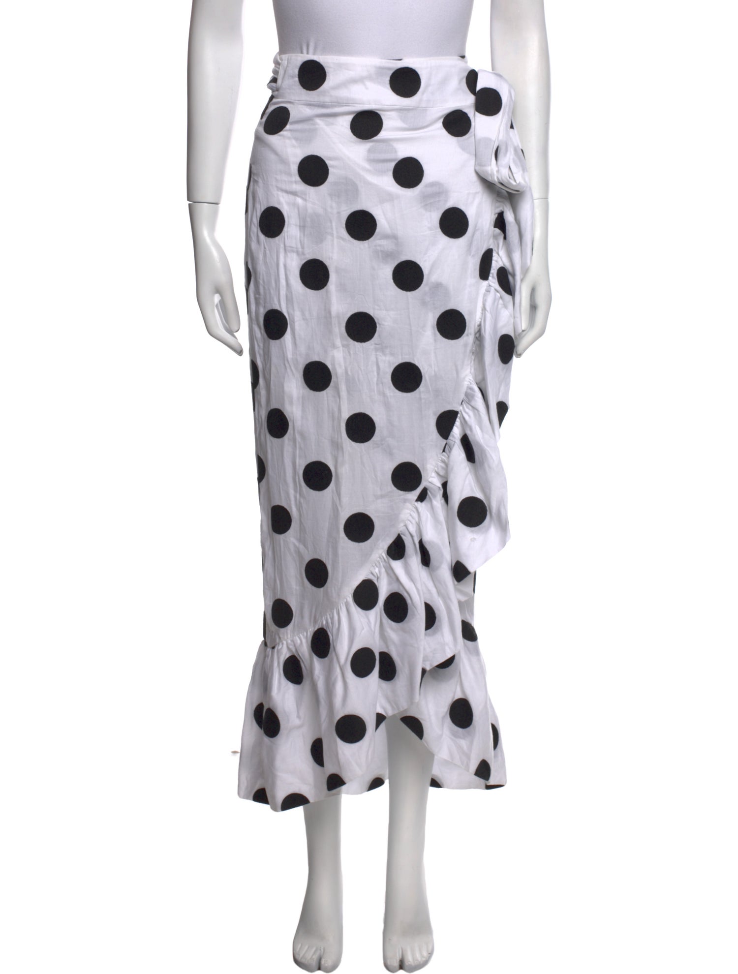 Mara Hoffman Polka Dot Print Midi Length Skirt