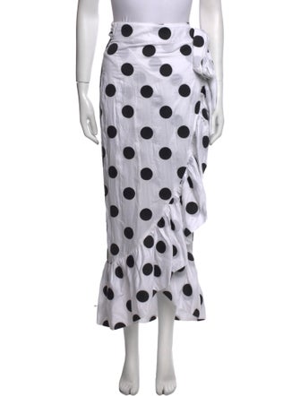 Mara Hoffman Polka Dot Print Midi Length Skirt