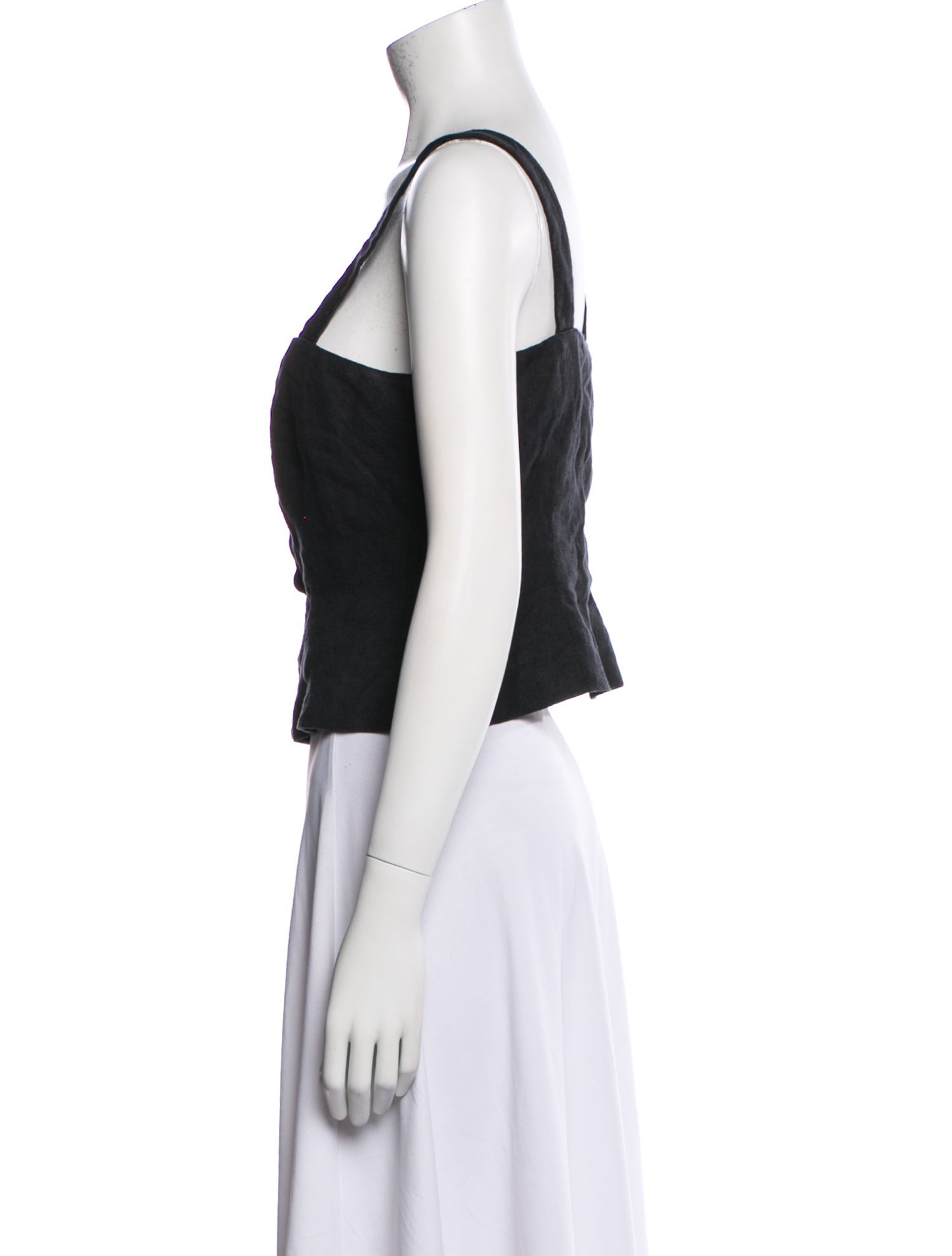 Mara Hoffman Square Neckline Sleeveless Crop Top