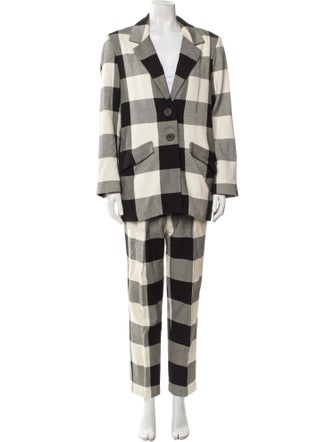 Mara Hoffman Plaid Print Pantsuit