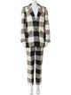 Mara Hoffman Plaid Print Pantsuit