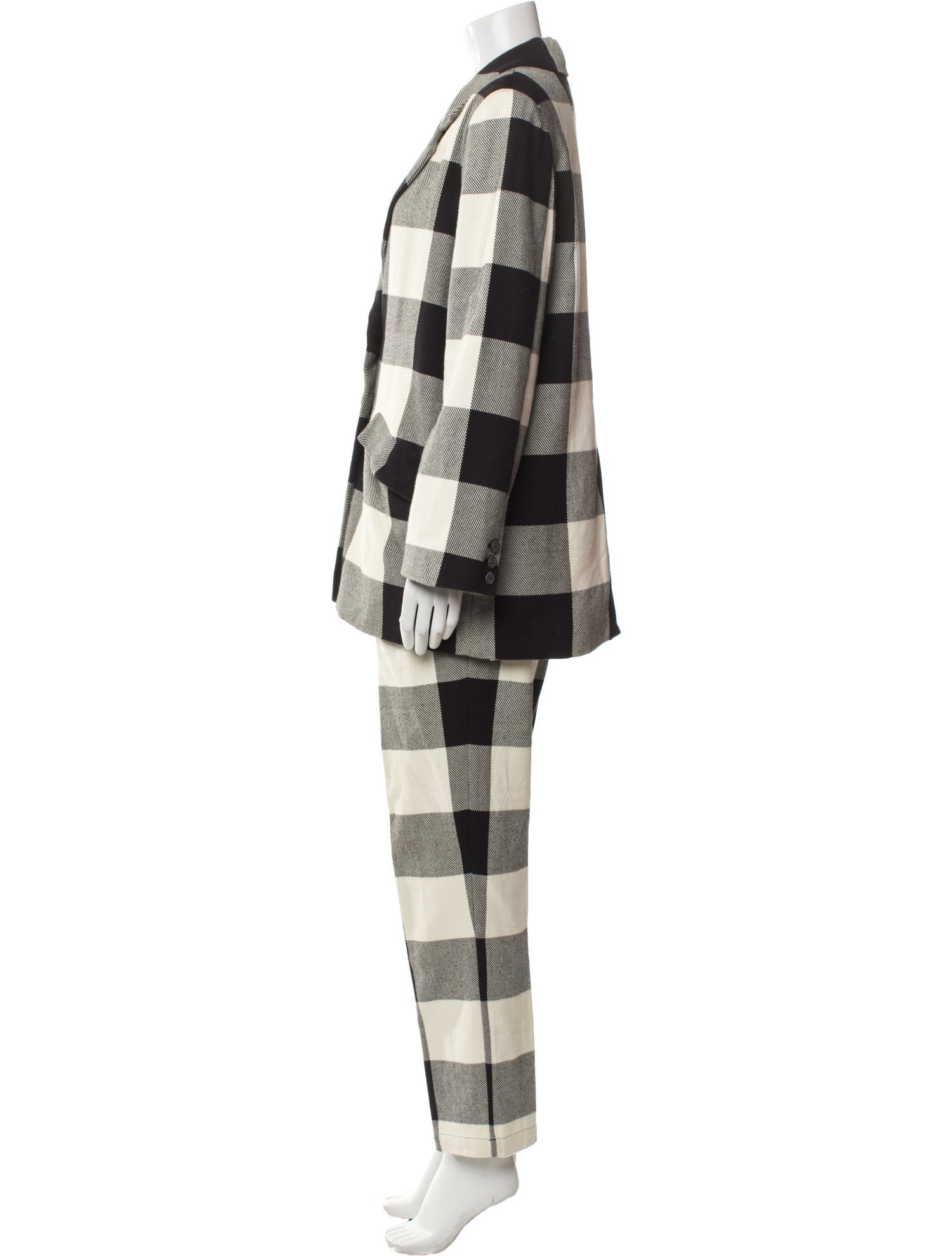 Mara Hoffman Plaid Print Pantsuit
